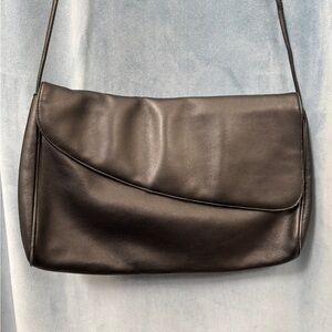 Cadaz VINTAGE Black Leather Crossbody Bag